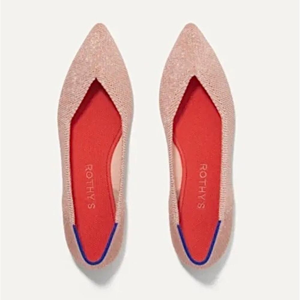 Rothy’s The Point Rose‎ Metallic Women’s Size 5.5